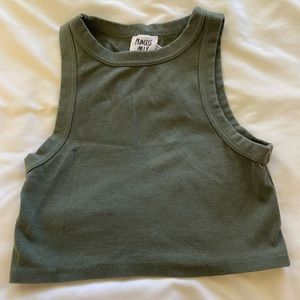 Princess Poly Olive Green Fitted Tank